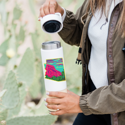 Arizona Red Rocks & Prickly Pear Sticker
