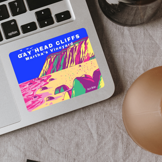 Gay Head Cliffs (Aquinnah) Sticker: Martha's Vineyard