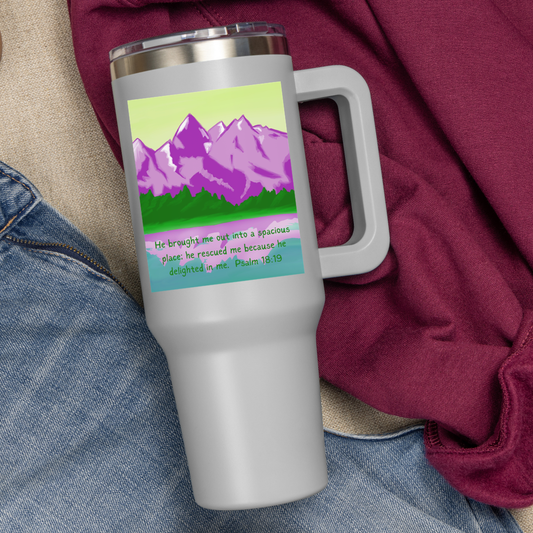 He Delighted in Me Bible Verse Sticker