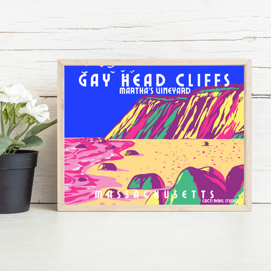 Martha’s Vineyard Gay Head Cliffs Art Print
