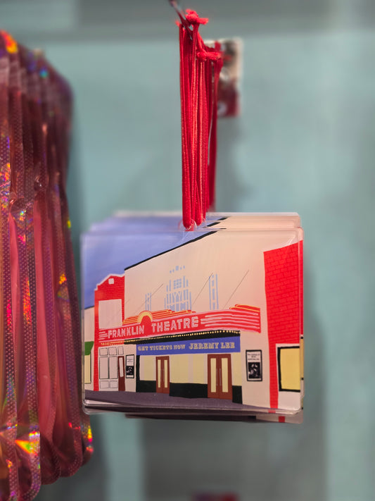 Franklin Theatre Christmas Ornament