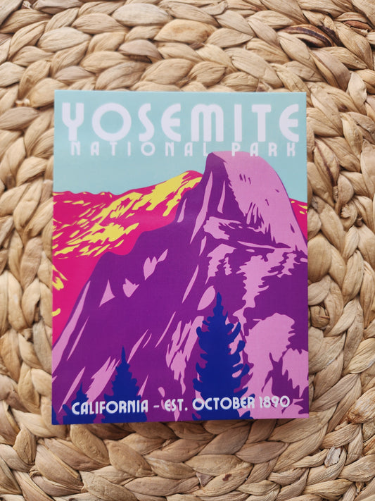 Yosemite Half Dome Postcard
