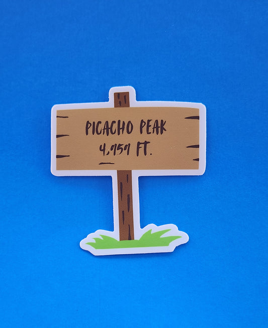 Picacho Peak, New Mexico Mountain Sticker