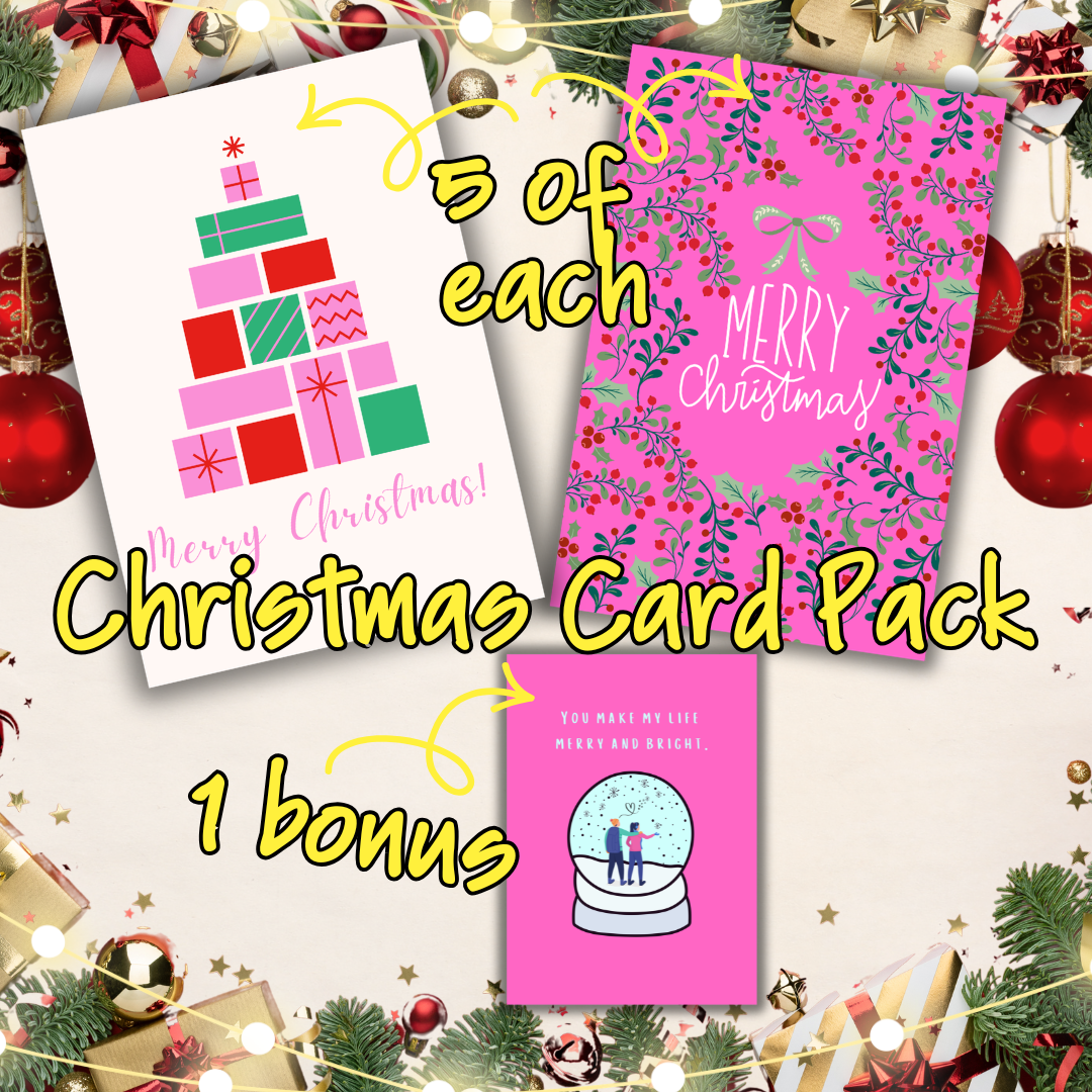 Christmas Card Set — 10 Cards + Bonus Card