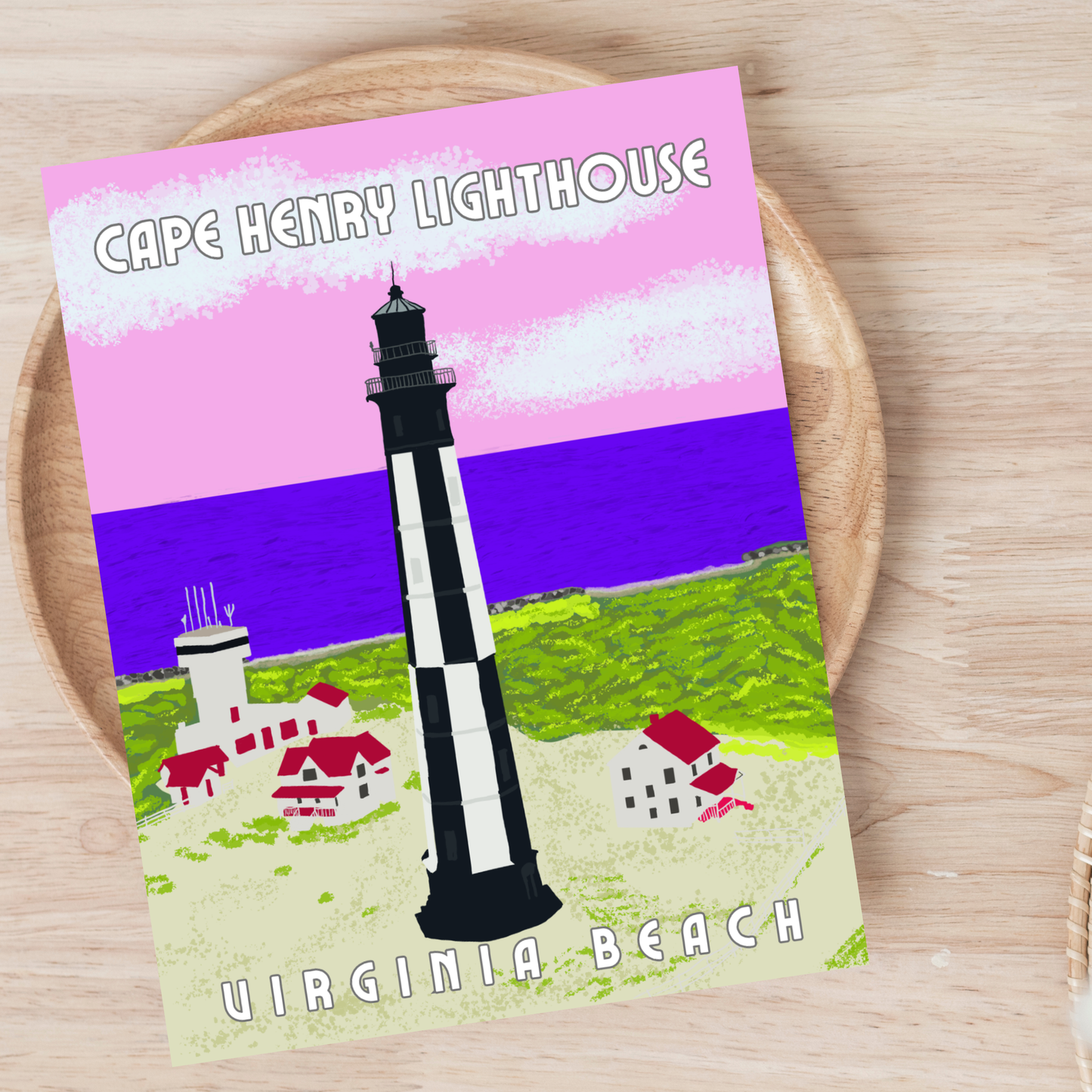 Cape Henry Lighthouse: Virginia Beach Postcard