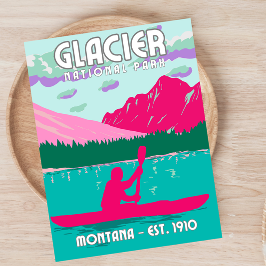 Glacier National Park Postcard | Premium Soft-Touch Travel Postcard