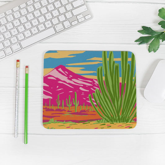 Organ Pipe Cactus National Monument Mouse Pad | Arizona Desert Gift