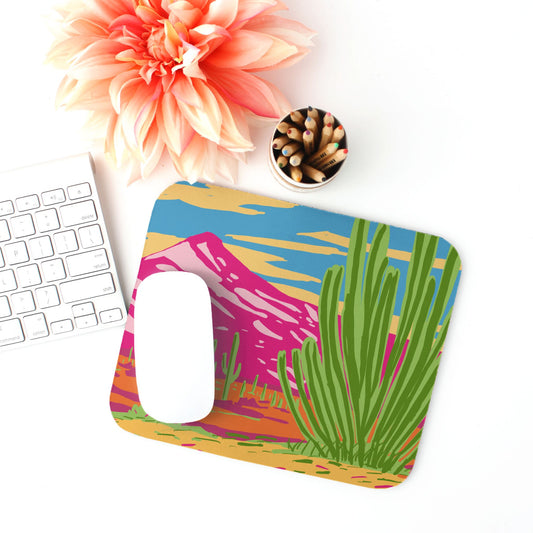 Organ Pipe Cactus National Monument Mouse Pad | Arizona Desert Gift