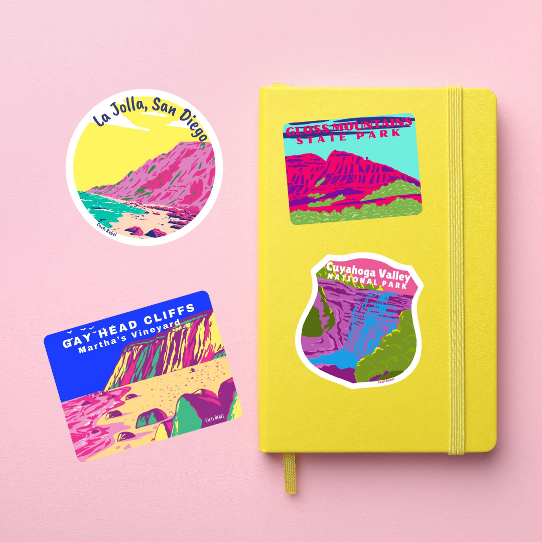 Gay Head Cliffs (Aquinnah) Sticker: Martha's Vineyard
