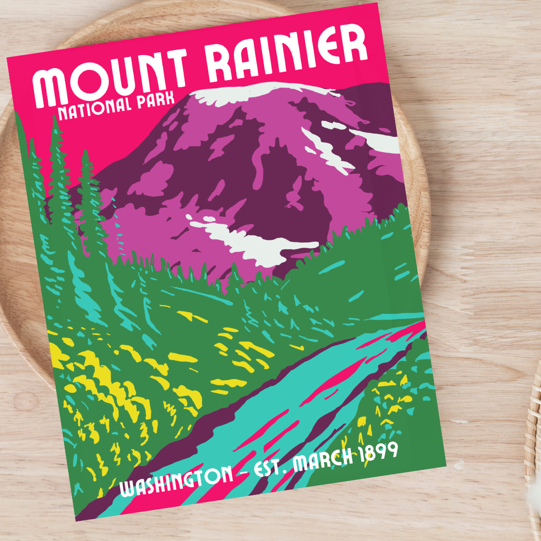 Mount Rainier National Park Postcard