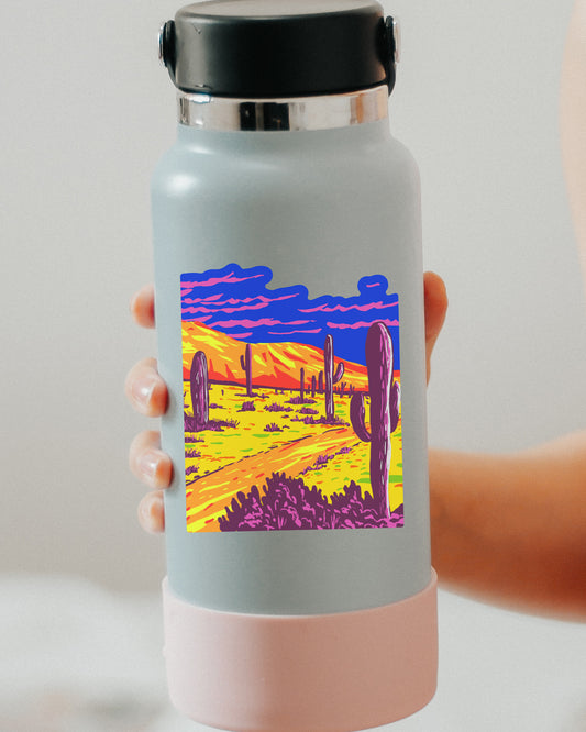 Path in the Desert Sticker