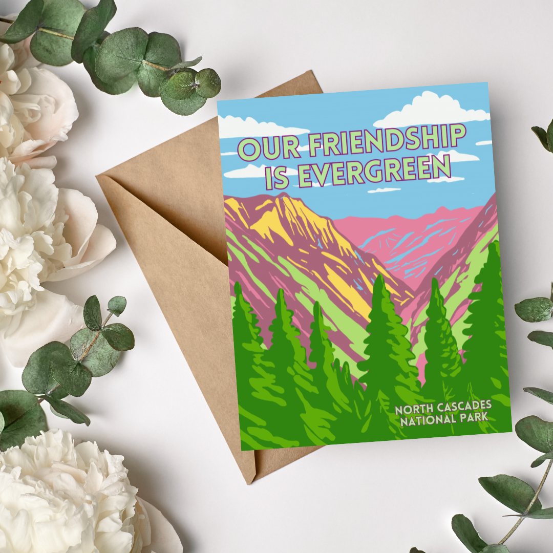 Our Friendship Is Evergreen Greeting Card