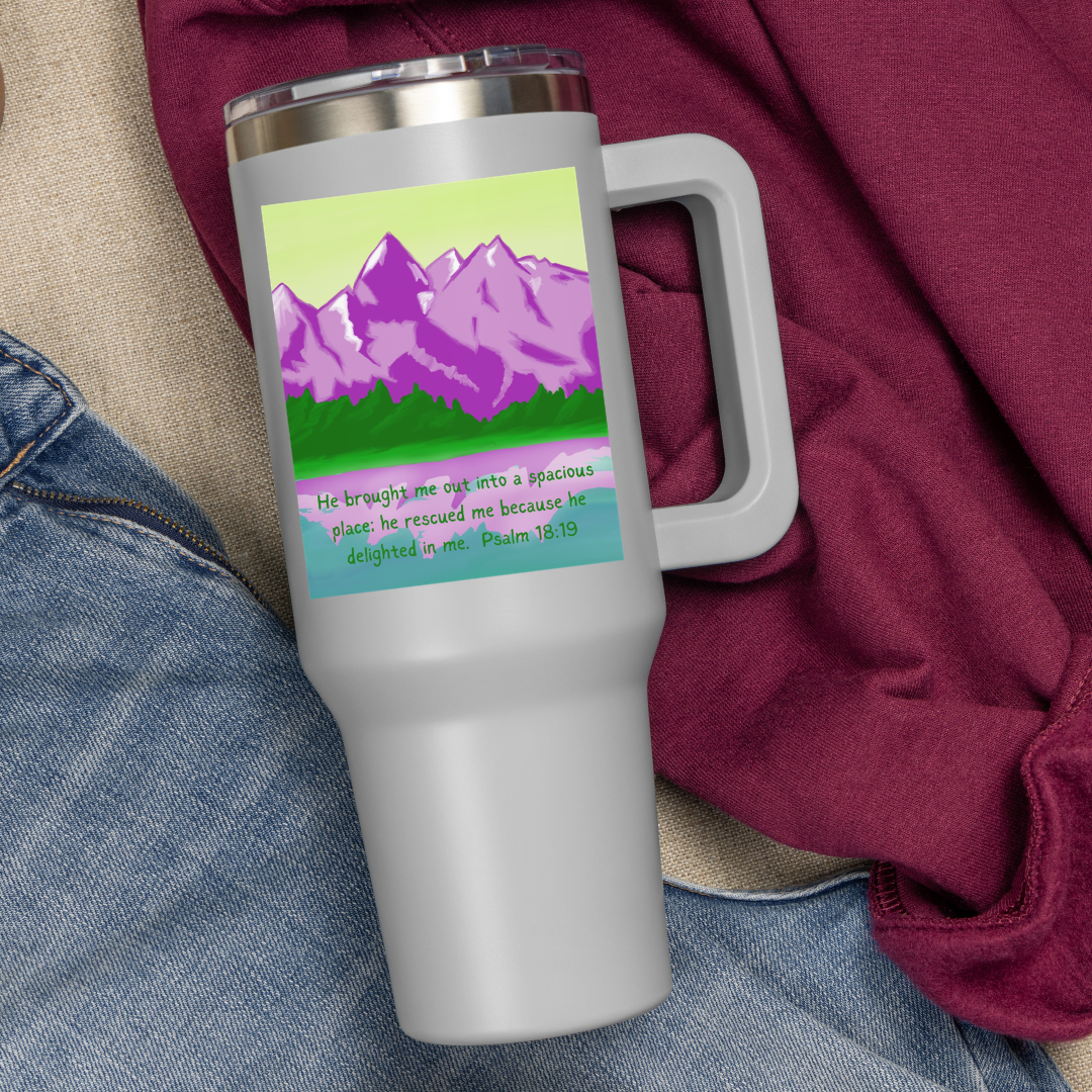 He Delighted in Me Bible Verse Sticker