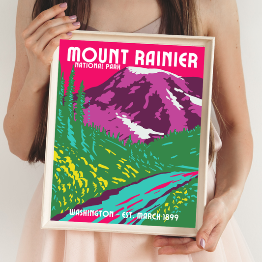 Mount Rainier National Park Art Print