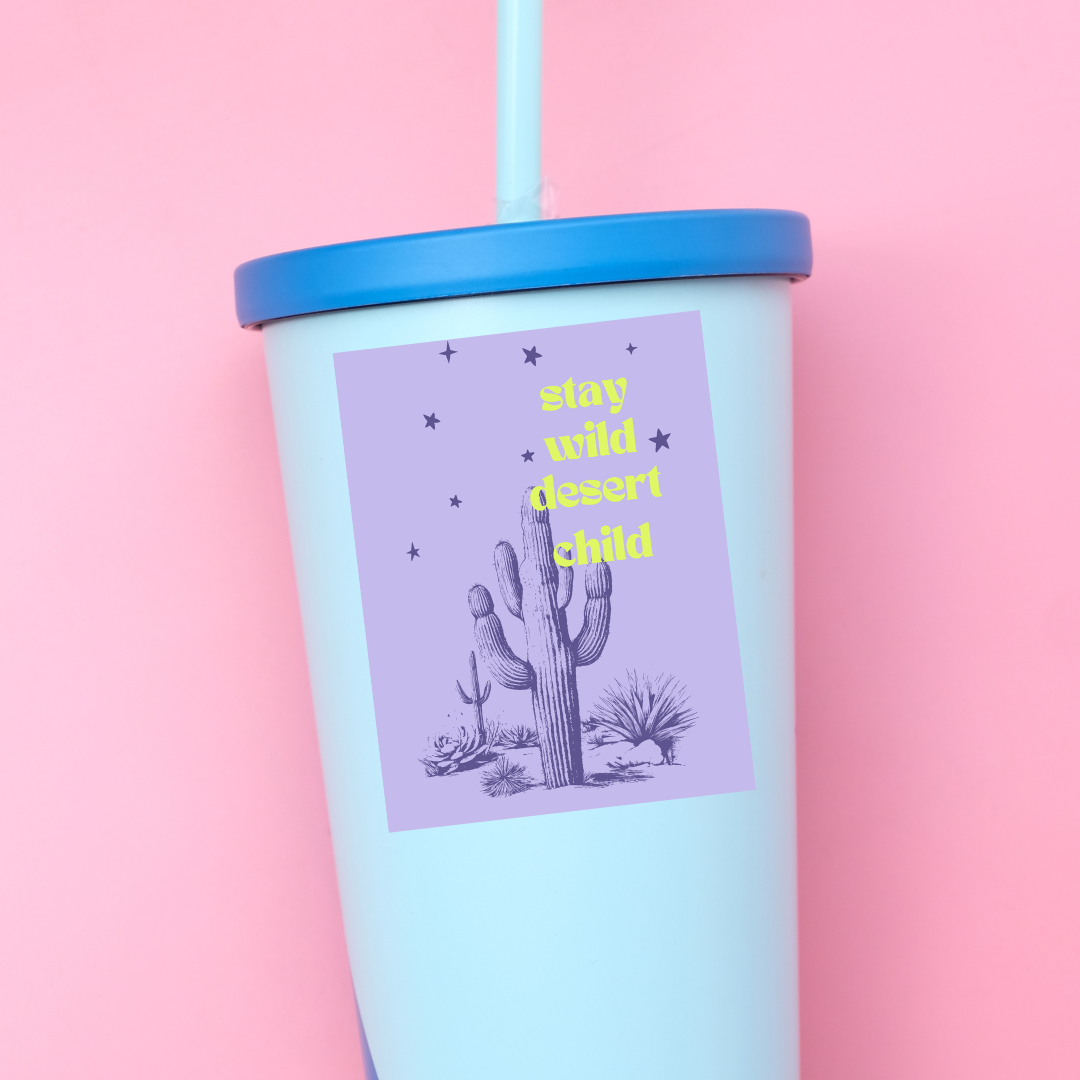 Stay Wild Desert Child Sticker