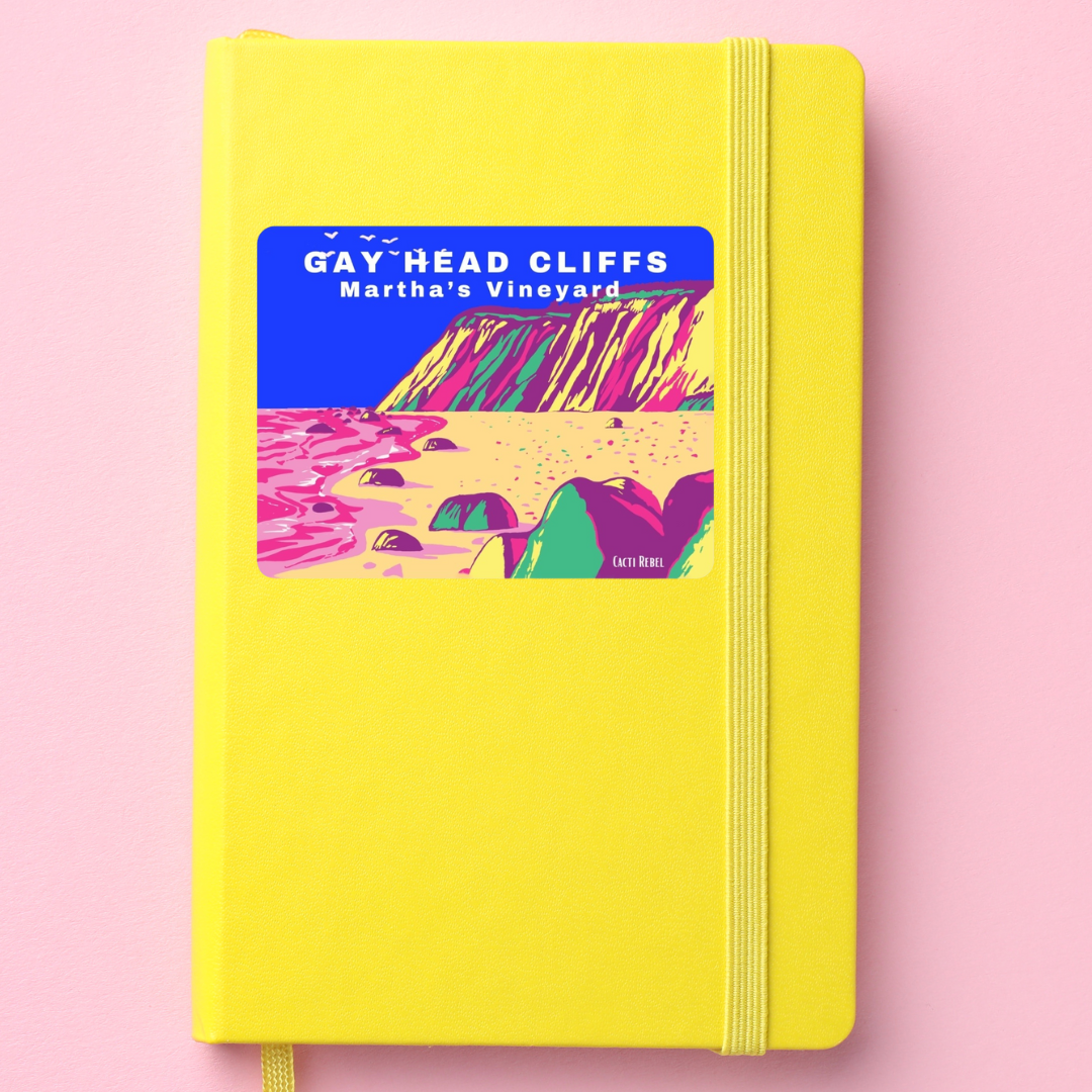 Gay Head Cliffs (Aquinnah) Sticker: Martha's Vineyard