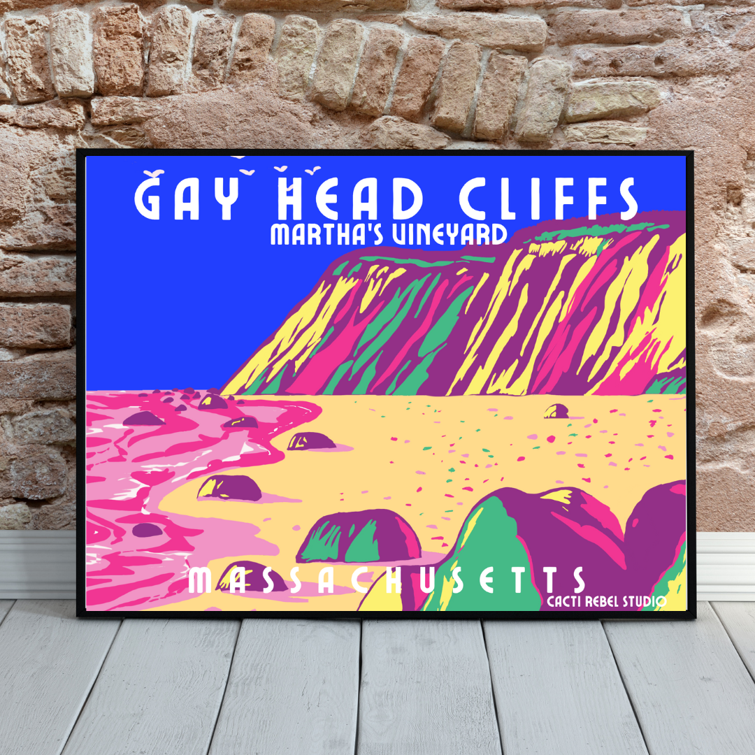 Martha’s Vineyard Gay Head Cliffs Art Print