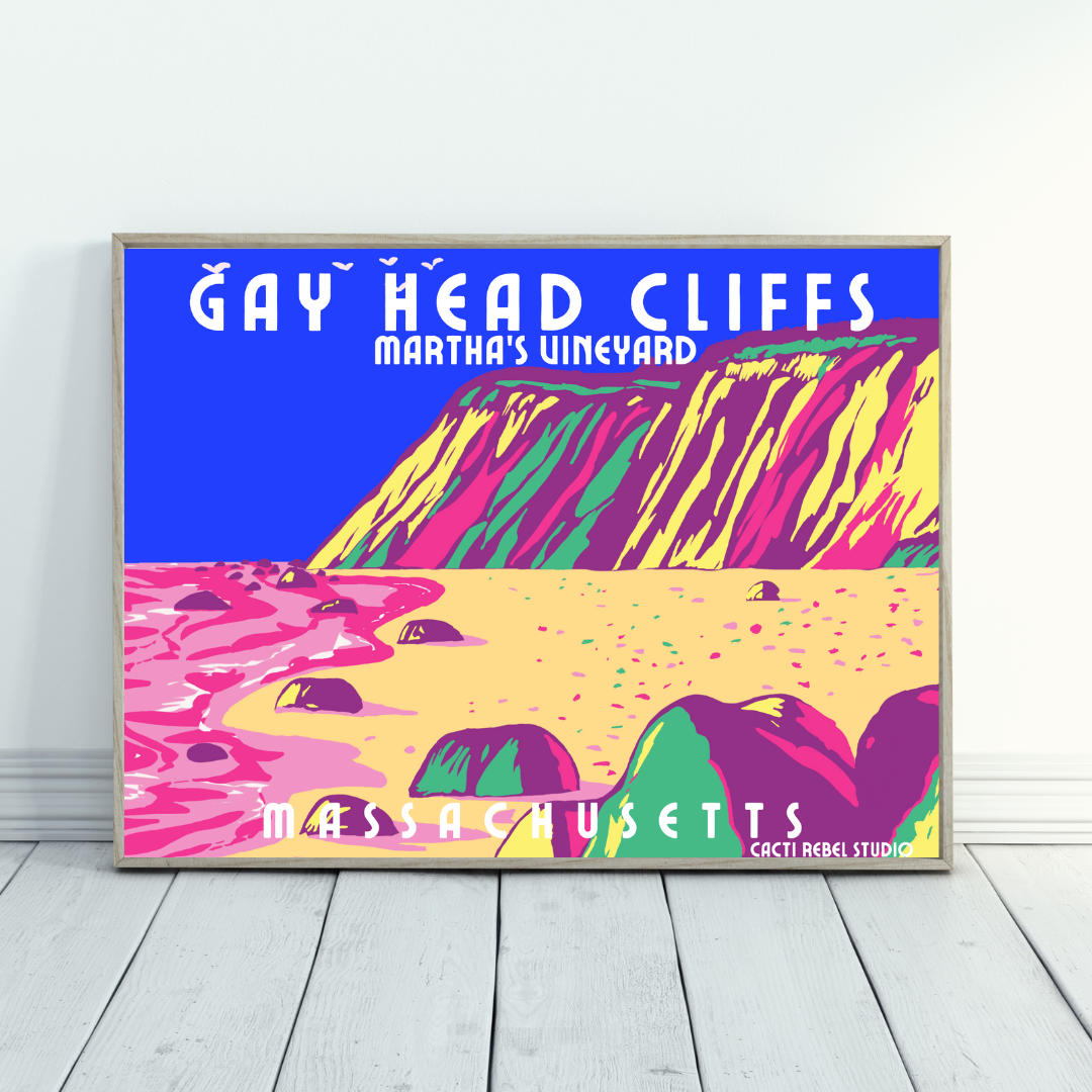 Martha’s Vineyard Gay Head Cliffs Art Print