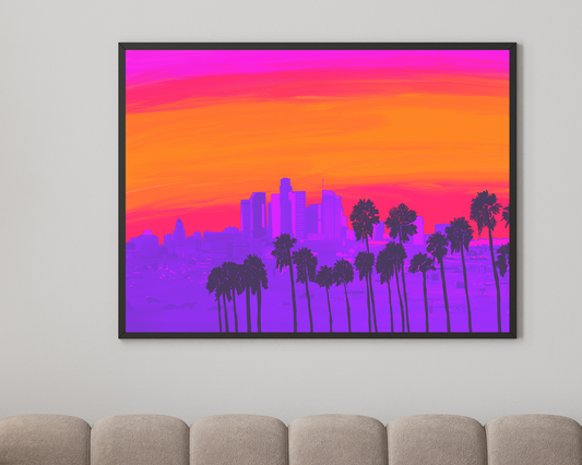 Los Angeles Skyline Art Print