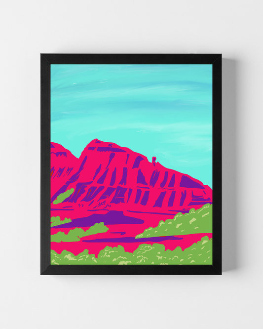 Gloss Mountain State Park Art Print