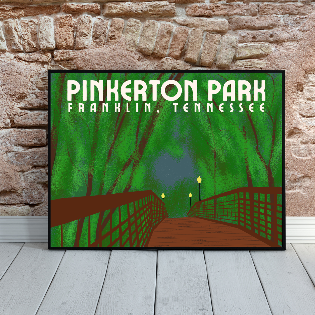 Pinkerton Park Art Print Franklin Tennessee