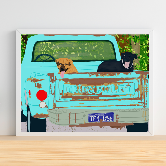 Backroads &amp; Best Friends — Art Print
