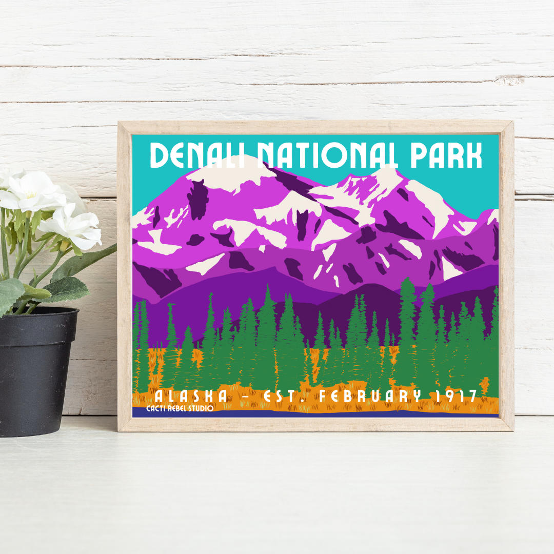 Denali National Park Art Print
