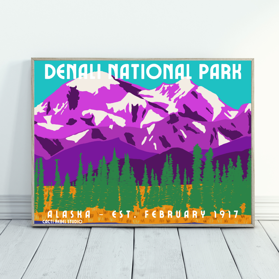 Denali National Park Art Print