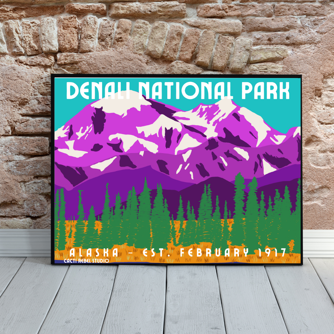 Denali National Park Art Print