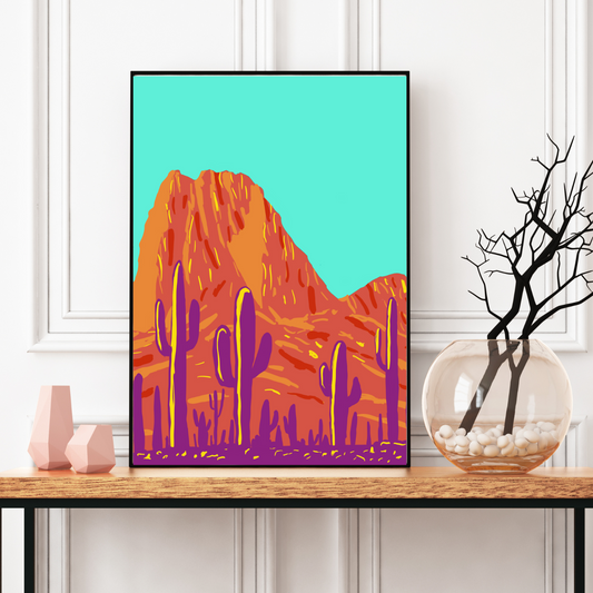 Desert Mountain Art Print