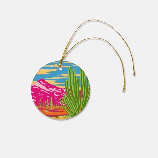 Organ Pipe Cactus National Monument Ornament | Arizona Christmas Ornament