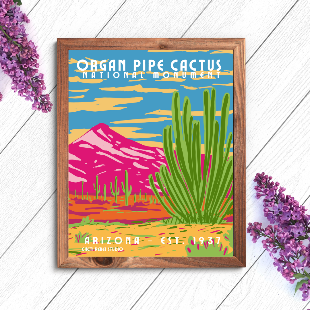 Organ Pipe Cactus Art Print