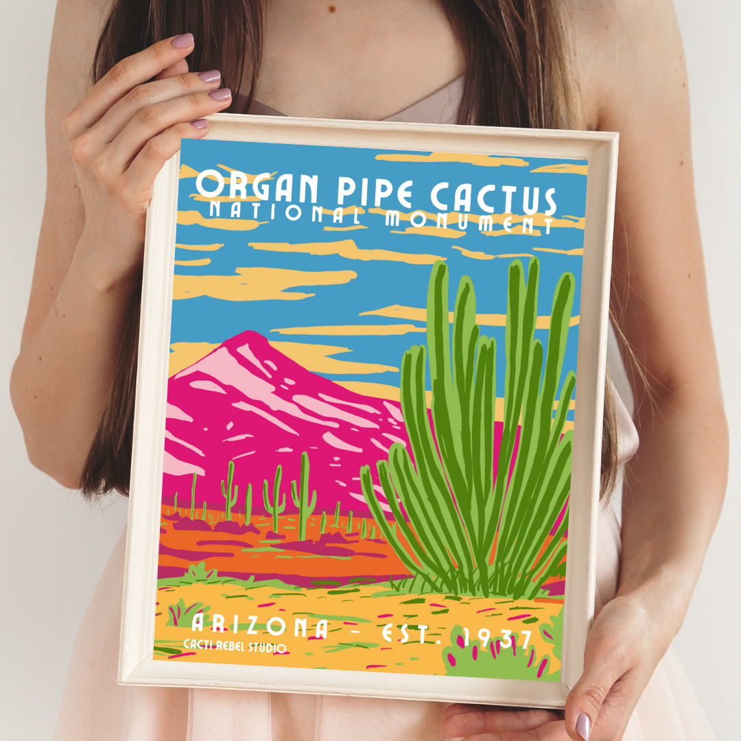 Organ Pipe Cactus Art Print