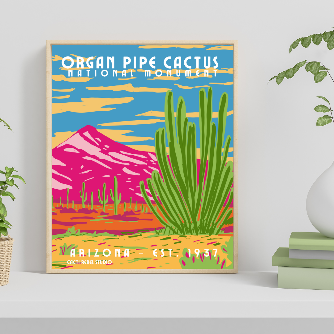 Organ Pipe Cactus Art Print