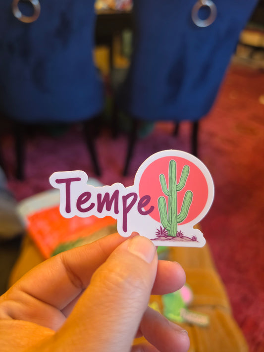Tempe Arizona Saguaro Cactus Sticker