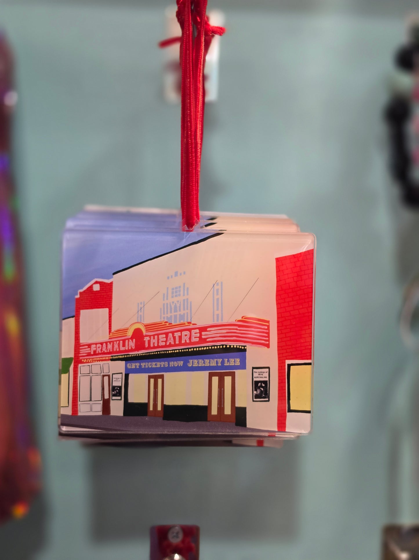 Franklin Theatre Christmas Ornament