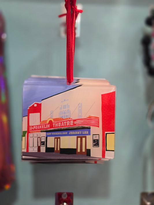 Franklin Theatre Christmas Ornament