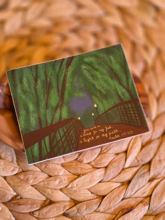 Light to my Path Sticker