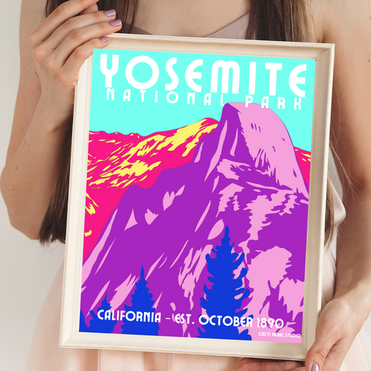 Yosemite Half Dome Art Print